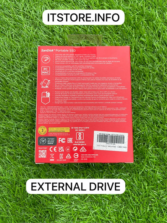 🚀 SanDisk 2TB Portable SSD E30 - Ultra Fast External Drive | I.T. STORE 🏎️