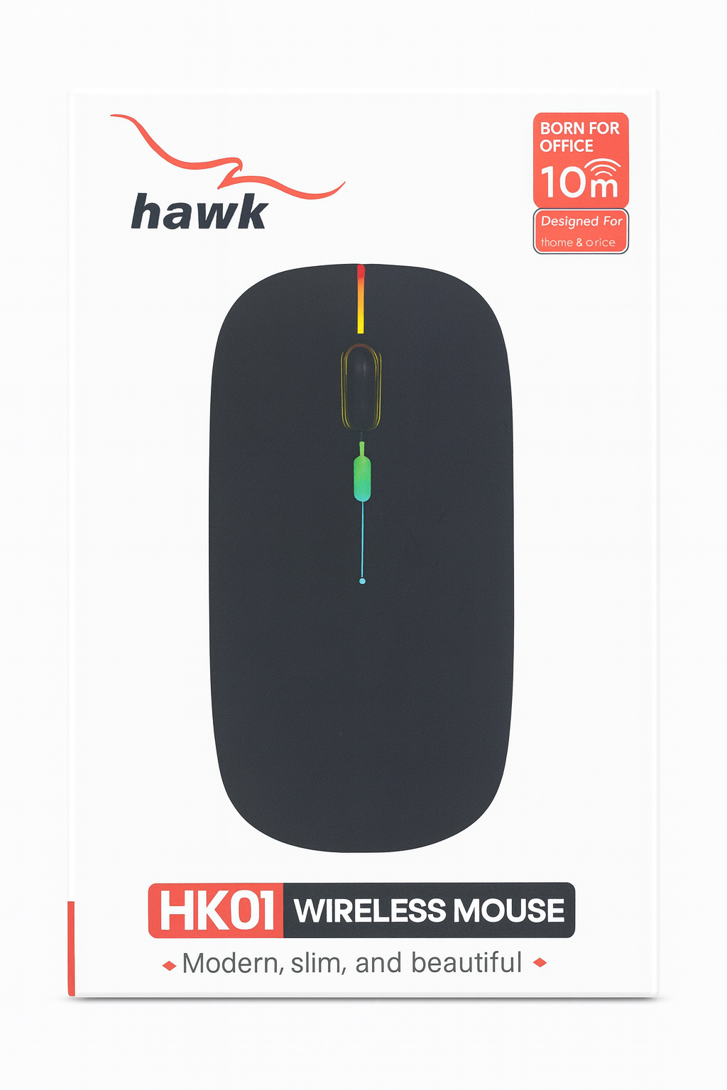 Hawk HK01 Bluetooth Dual-Mode Rechargeable RGB Silent Mouse | I.T Store Faisalabad