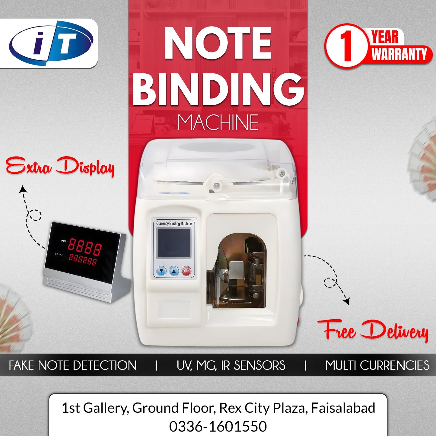 Automatic Currency Note Binding Machine | Cash Strapping | I.T. STORE