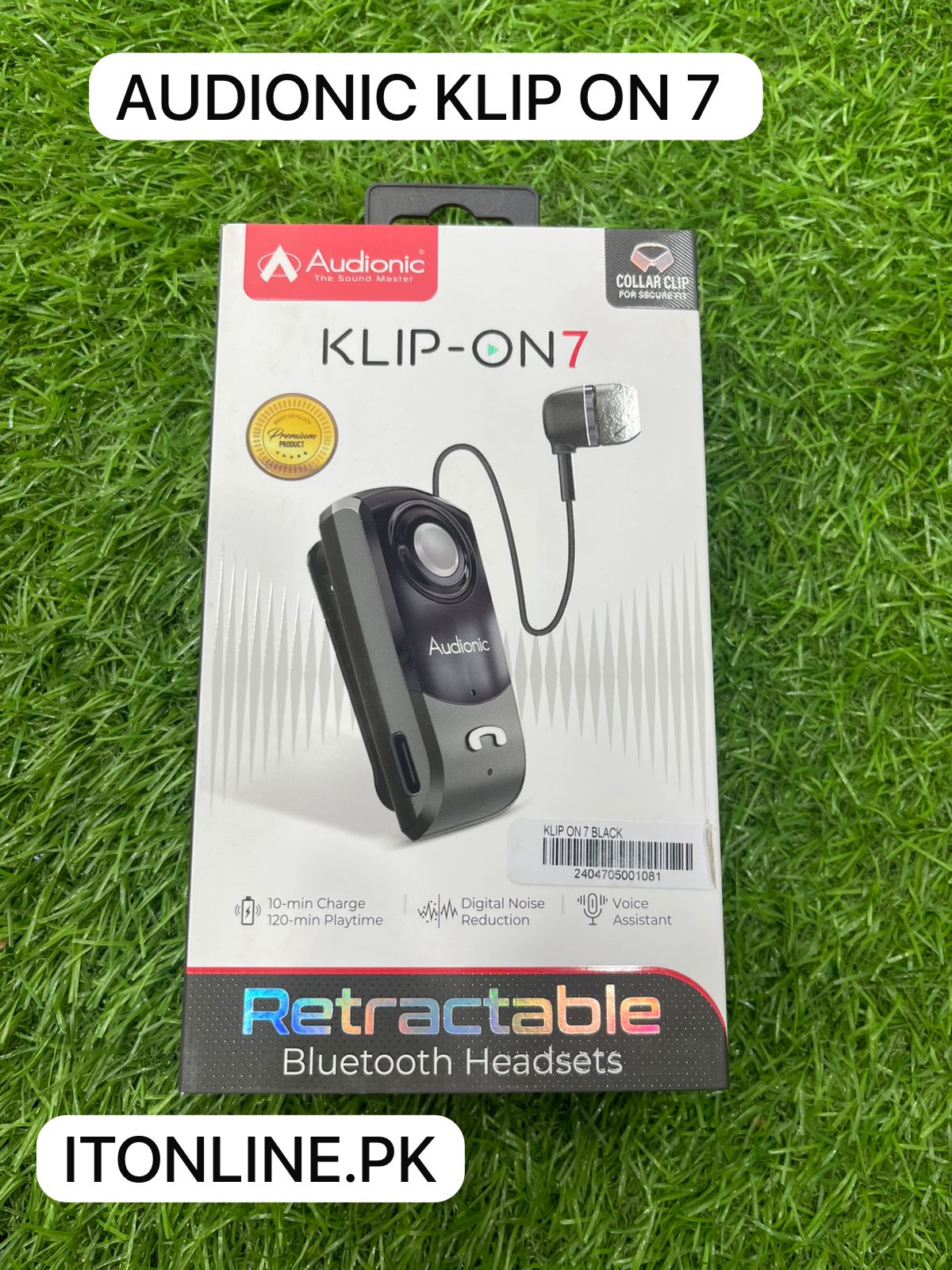 Original Audionic Klip-On 7 Wireless Earphone with Vibration Alert Faisalabad