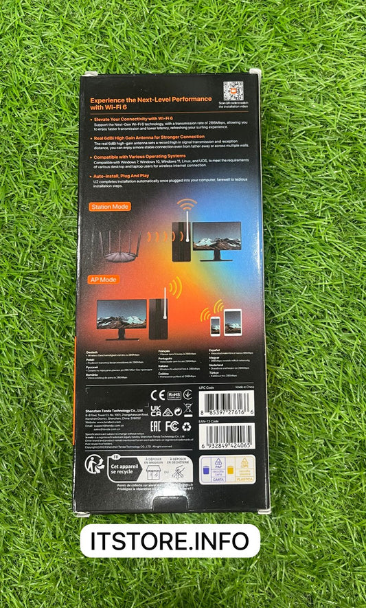 Tenda Wi-Fi 6 USB Adapter Driver Free Auto Install Rex City I.T. STORE