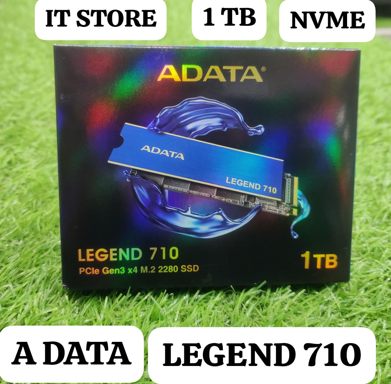 ADATA Legend 710 1TB PCIe Gen3 x4 NVMe SSD with Blue Heatsink