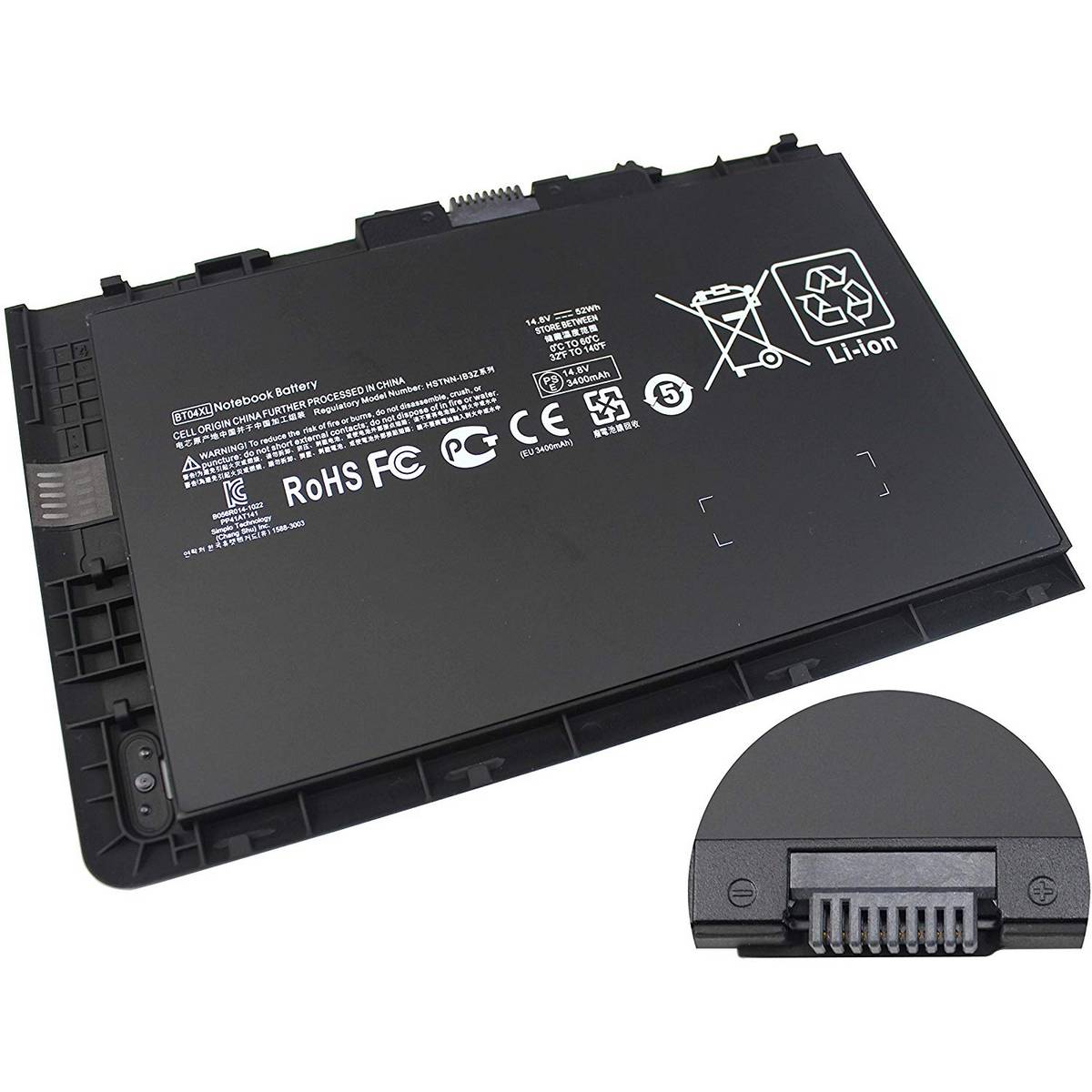 Laptop Battery for HP EliteBook Folio 9470 9470M 9480M BT04XL HSTNN-IB3Z HSTNN-DB3Z HSTNN-I10C BA06 687517-1C1 687945-001