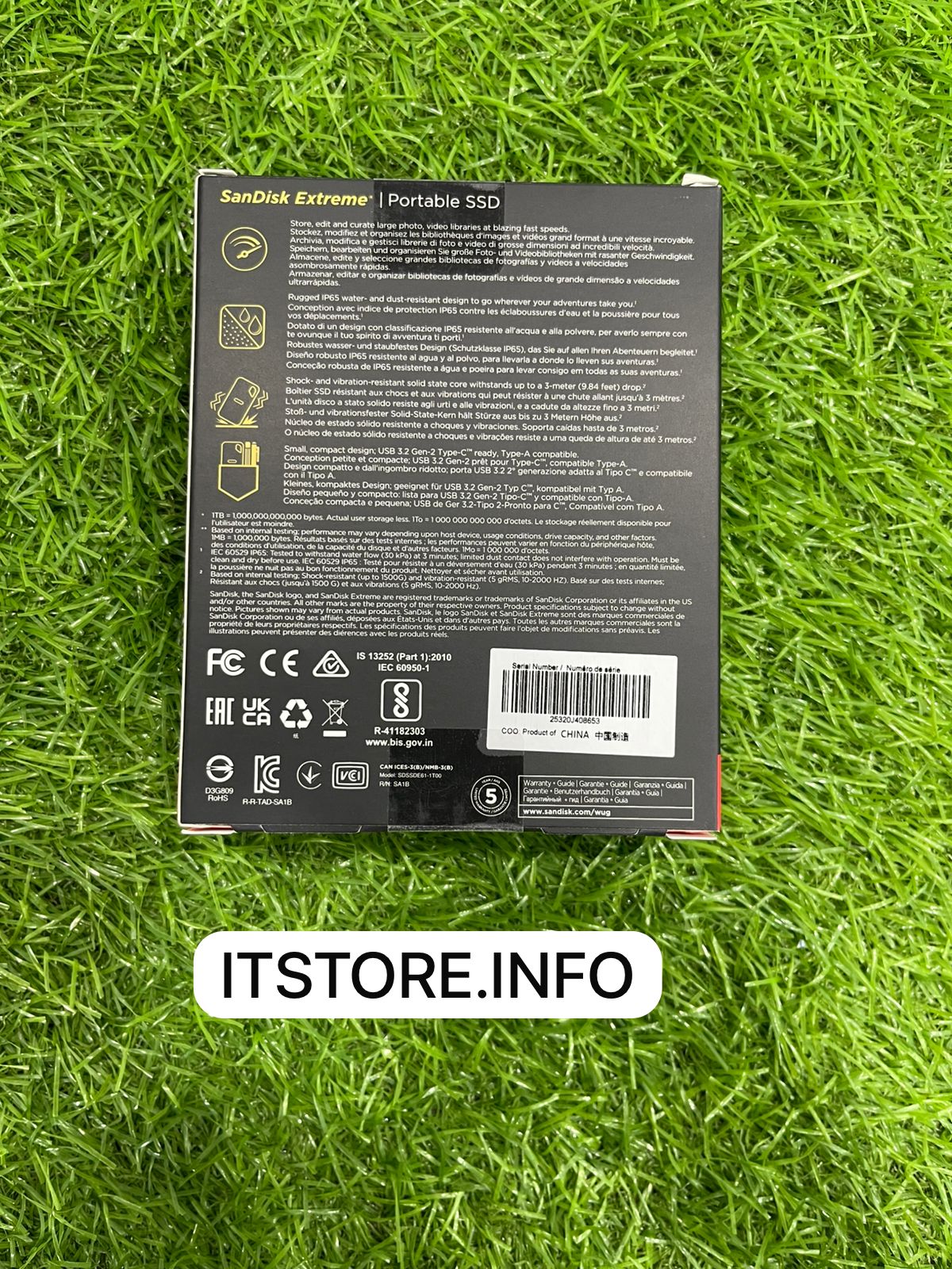 SanDisk Extreme 1TB Portable SSD Price at I.T. STORE Faisalabad