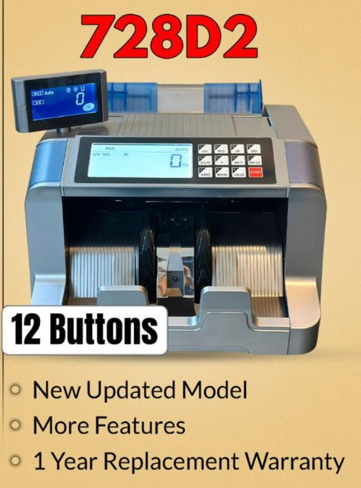 D Tech 728D2 Cash Counting Machine & Value Counter | I.T. STORE