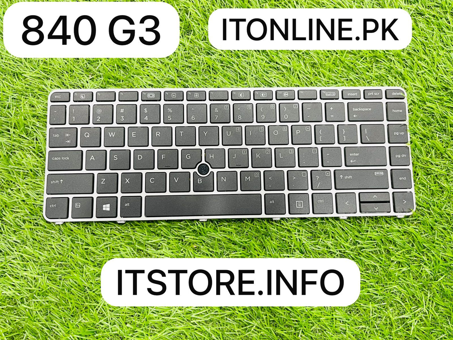 💻 Meta Title: HP EliteBook 840 G3 840 G4 745 G3 745 G4 Keyboard with Pointer - Silver Frame - I.T. STORE Faisalabad