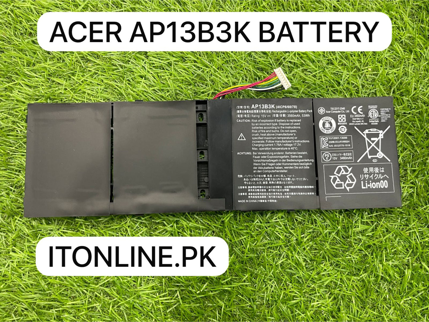Best Quality Acer AP13B3K 4ICP6/60/78 Battery Online Pakistan