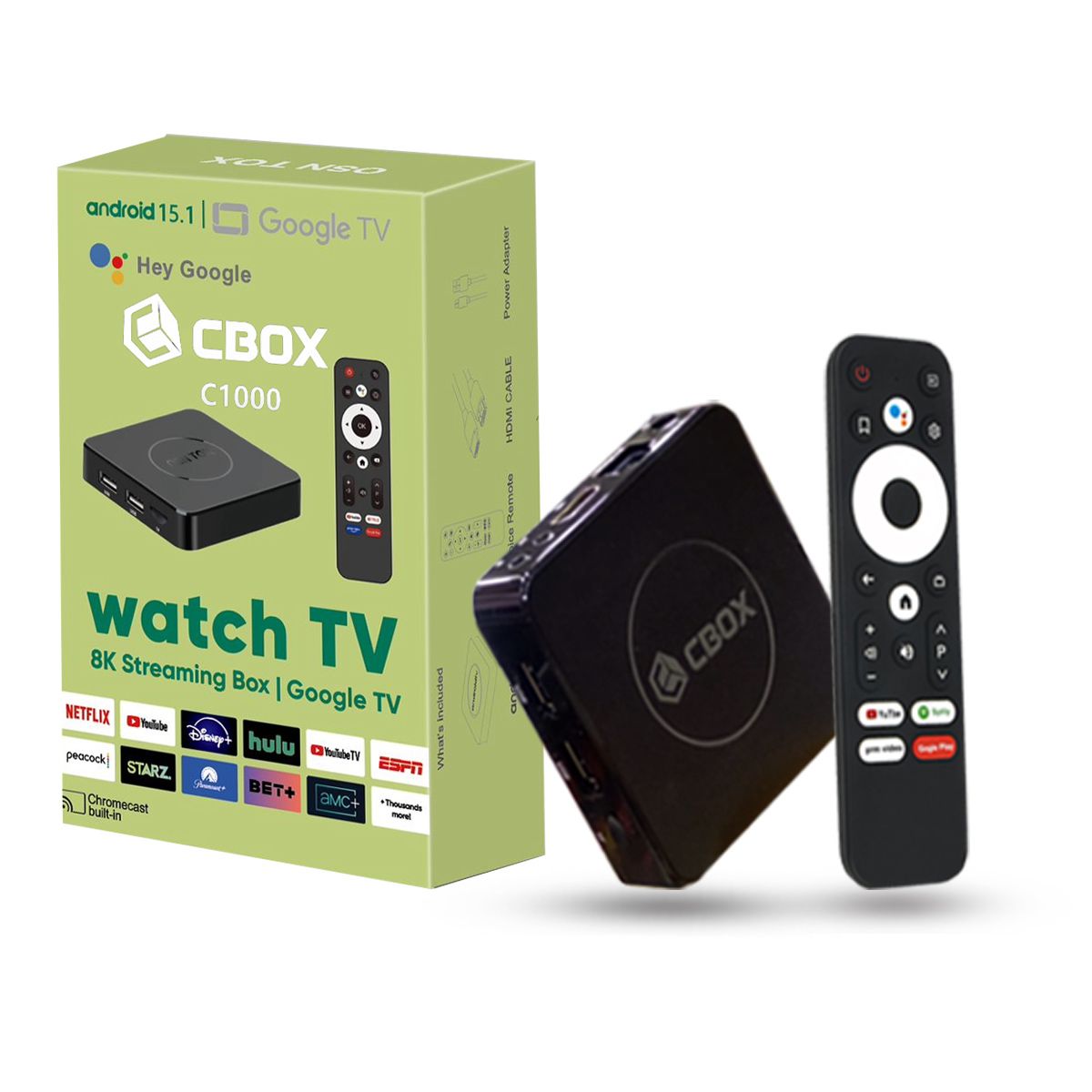 C1000 Android TV Box 2GB RAM 16GB ROM | Smart 4K TV Box in Pakistan