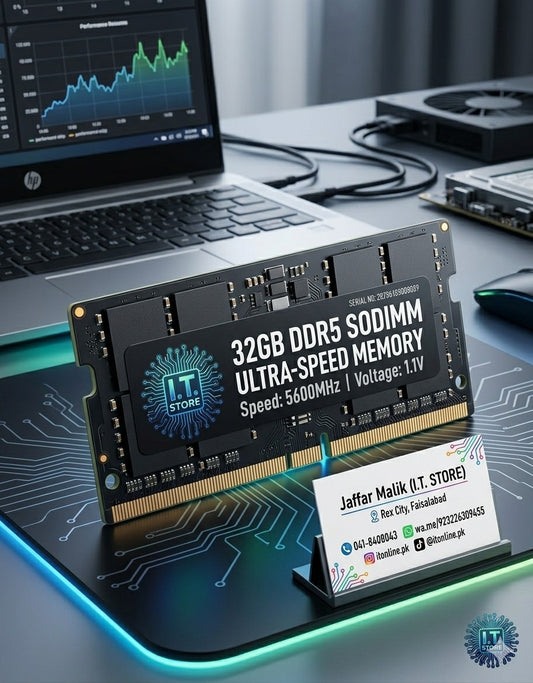 DDR5 32GB Laptop RAM upgrade I.T. STORE Faisalabad