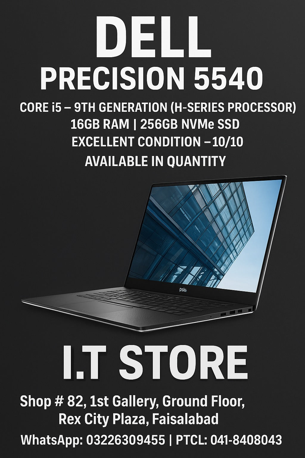 dell-precision-5540-core-i5-9th-gen-laptop-side-profile