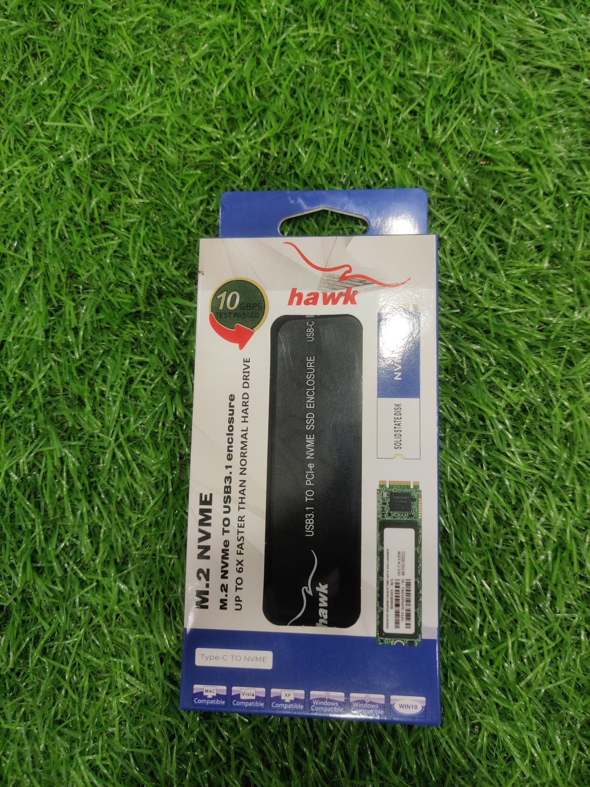 Hawk M.2 NVMe to USB 3.1 Type-C SSD Enclosure - 10Gbps High Speed | IT Store