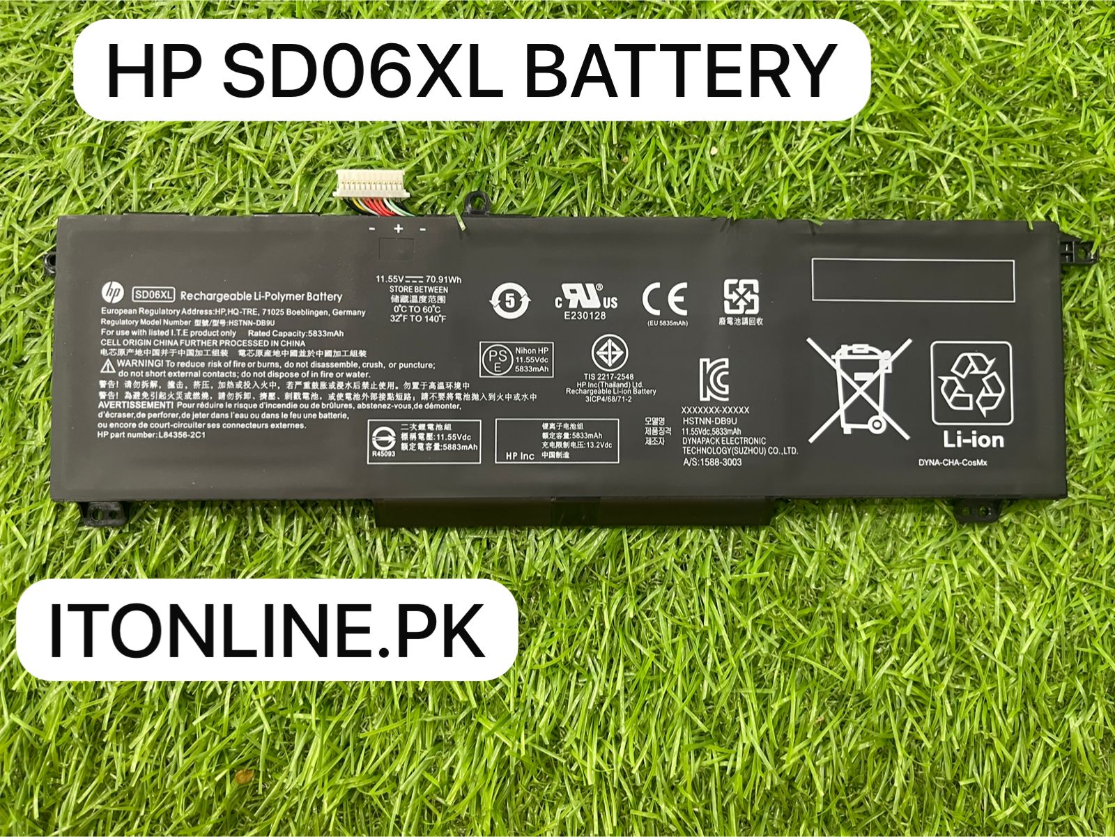 HP SD06XL Battery Replacement 70.91Wh 5833mAh Rex City I.T. STORE