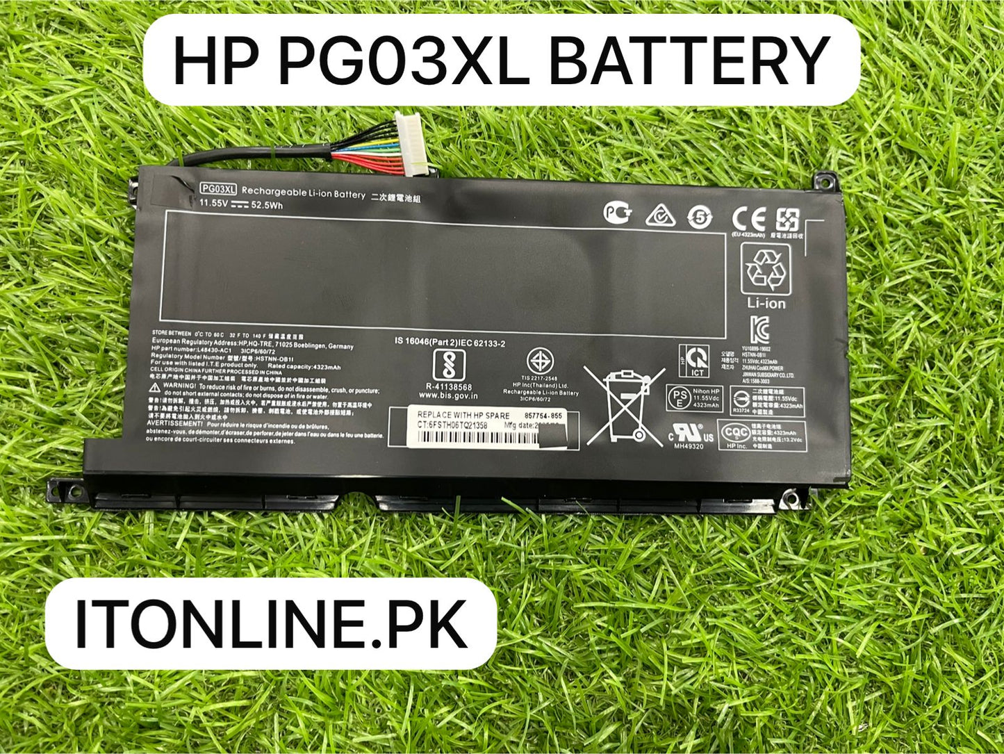 HP PG03XL Battery Price in Pakistan I.T. STORE