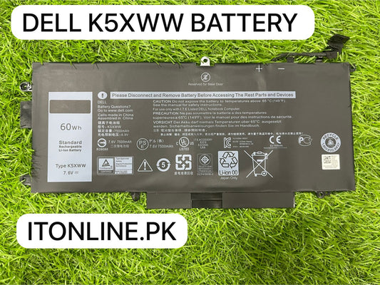 🔋 Dell Latitude 5289 7389 7390 2-in-1 Battery K5XWW Price in Pakistan | I.T. STORE 🚀