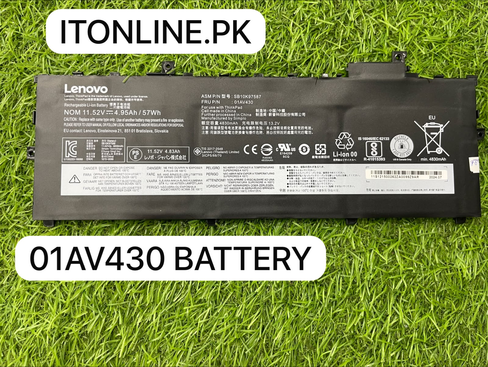 Lenovo X1 Carbon G5 G6 Battery Replacement 01AV429 Rex City I.T. STORE
