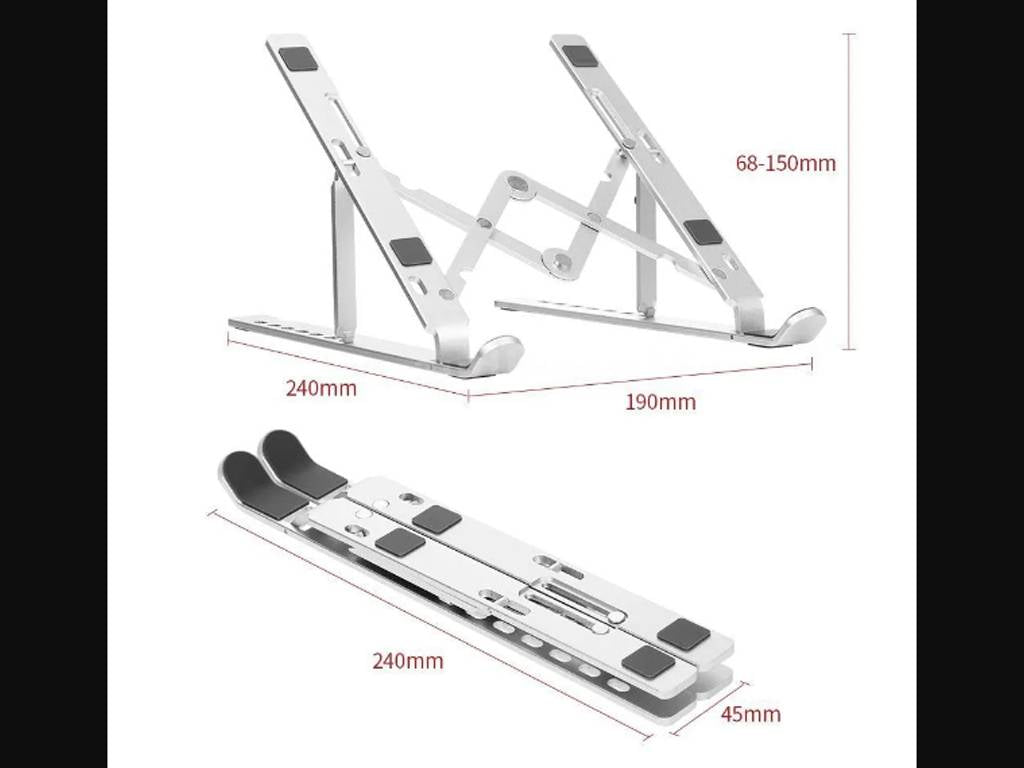 Portable Aluminium Alloy Laptop & Tablet Stand Price in Faisalabad | I.T. STORE