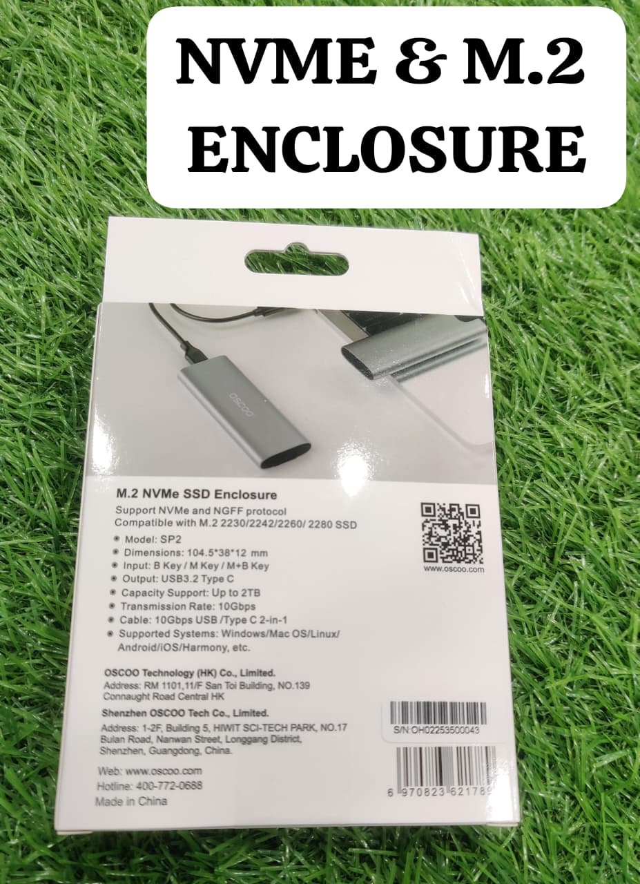 🚀 OSCOO SP2 M.2 SSD Enclosure - NVMe & NGFF Dual Protocol 10Gbps | IT Store