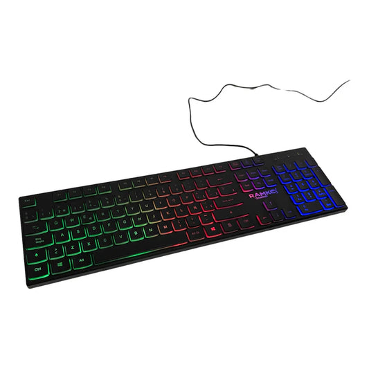Original RAMKO R510 RGB Rainbow Light Keyboard Faisalabad