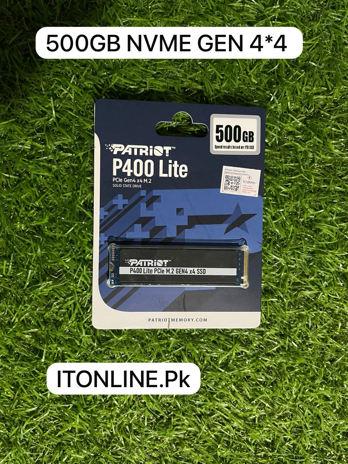 Patriot P400 Lite 500GB NVMe Gen4 x4 SSD price in Pakistan Faisalabad.