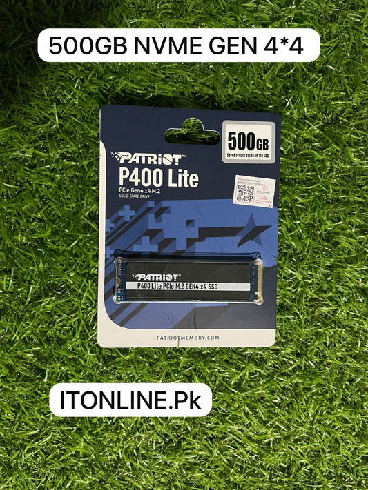 Patriot P400 Lite 500GB NVMe Gen4 x4 SSD price in Pakistan Faisalabad.