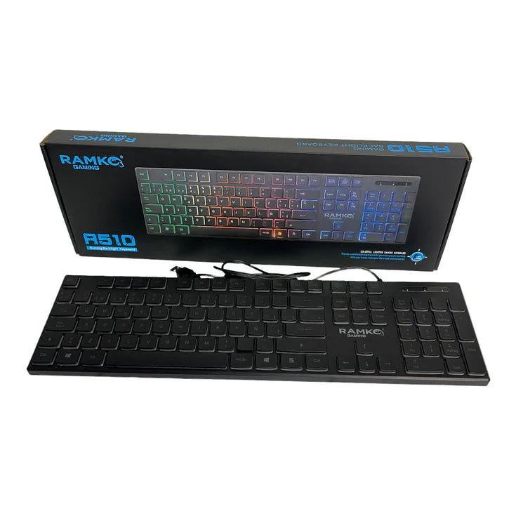 RAMKO R510 Laser Carving Wired Gaming Keyboard Rex City I.T. STORE