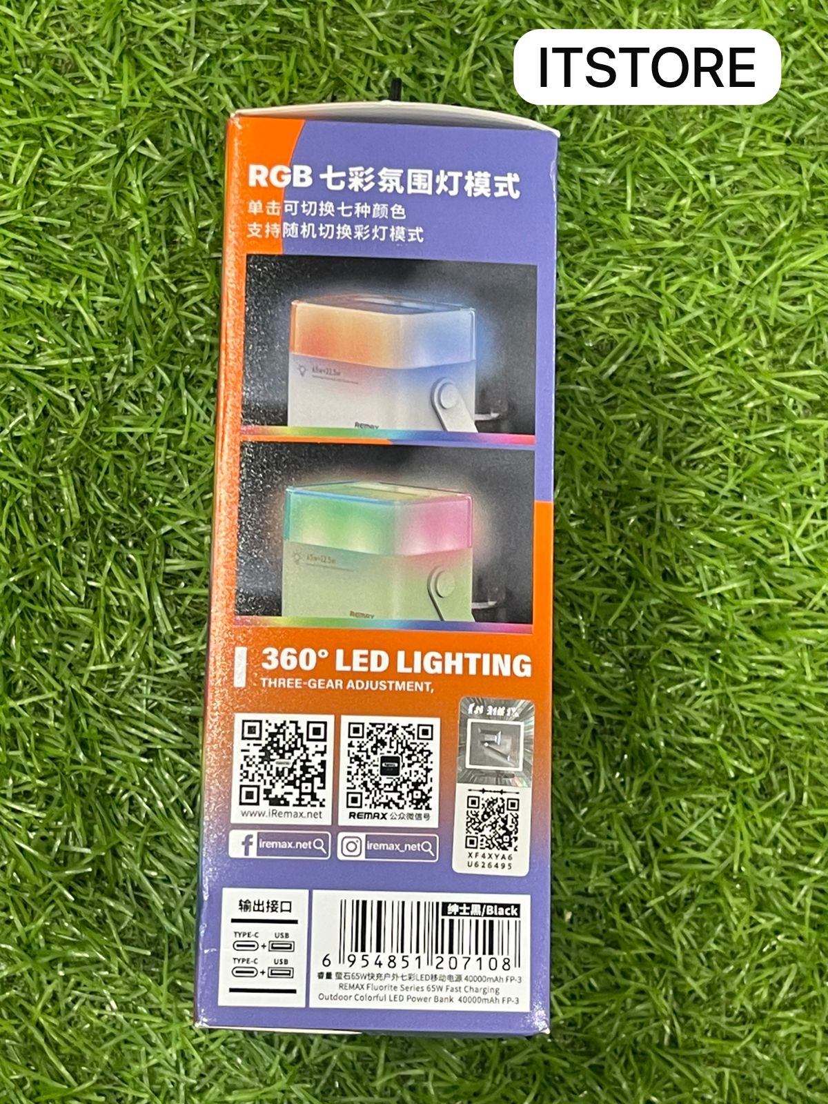 Original Remax FP-3 65W Laptop Power Bank with RGB LED Light Faisalabad

