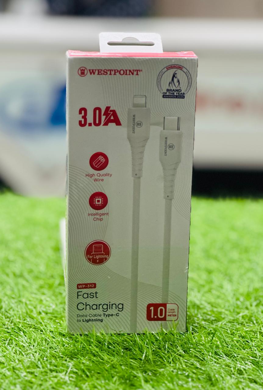 Westpoint WP-312 Type-C to Lightning Cable | 3.0A Fast Charging | 1M