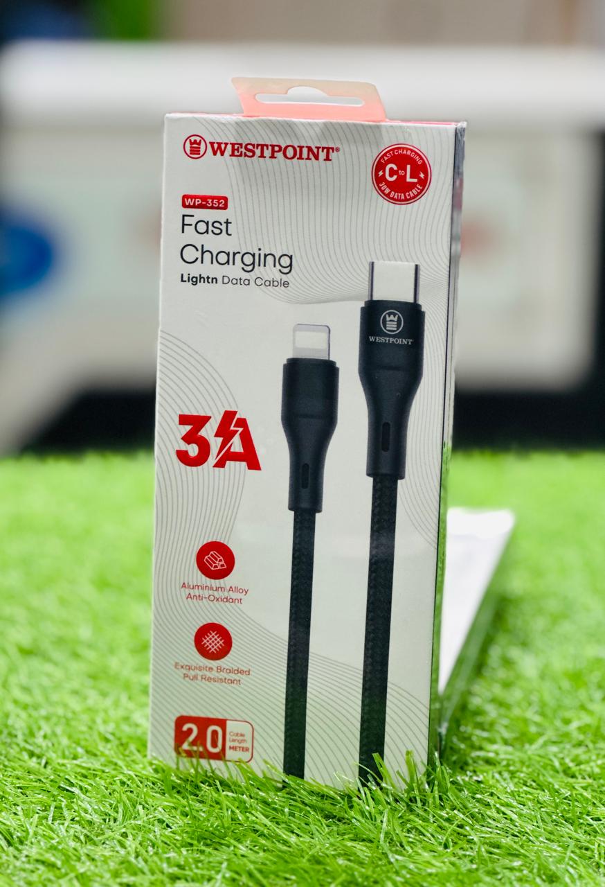 Westpoint WP-352 Type-C to Lightning Data Cable - 30W Fast Charging - 2.0 Meter