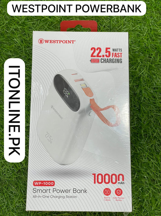 Westpoint WP-1000 10000mAh Smart Power Bank Price in Pakistan I.T. STORE