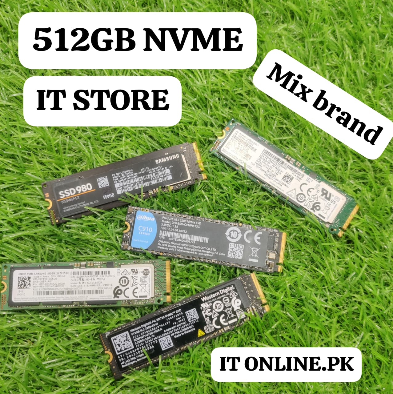 512GB NVMe SSD Branded Used - Samsung, WD, SK Hynix, Micron | IT Store