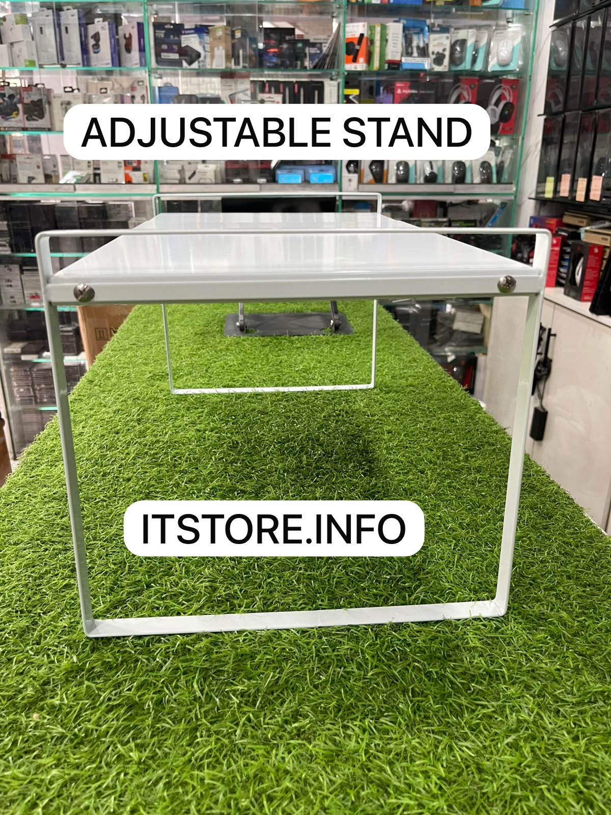 adjustable metal bed table stand for laptop side view itstore info   