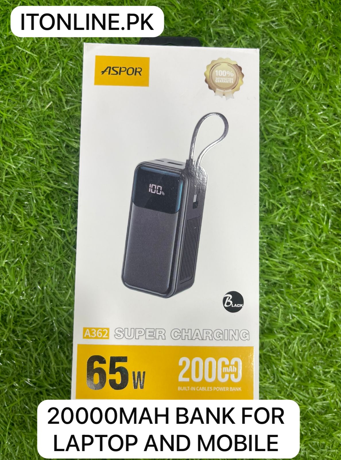 Aspor A362 65W Laptop Mobile Power Bank Price in Pakistan Faisalabad