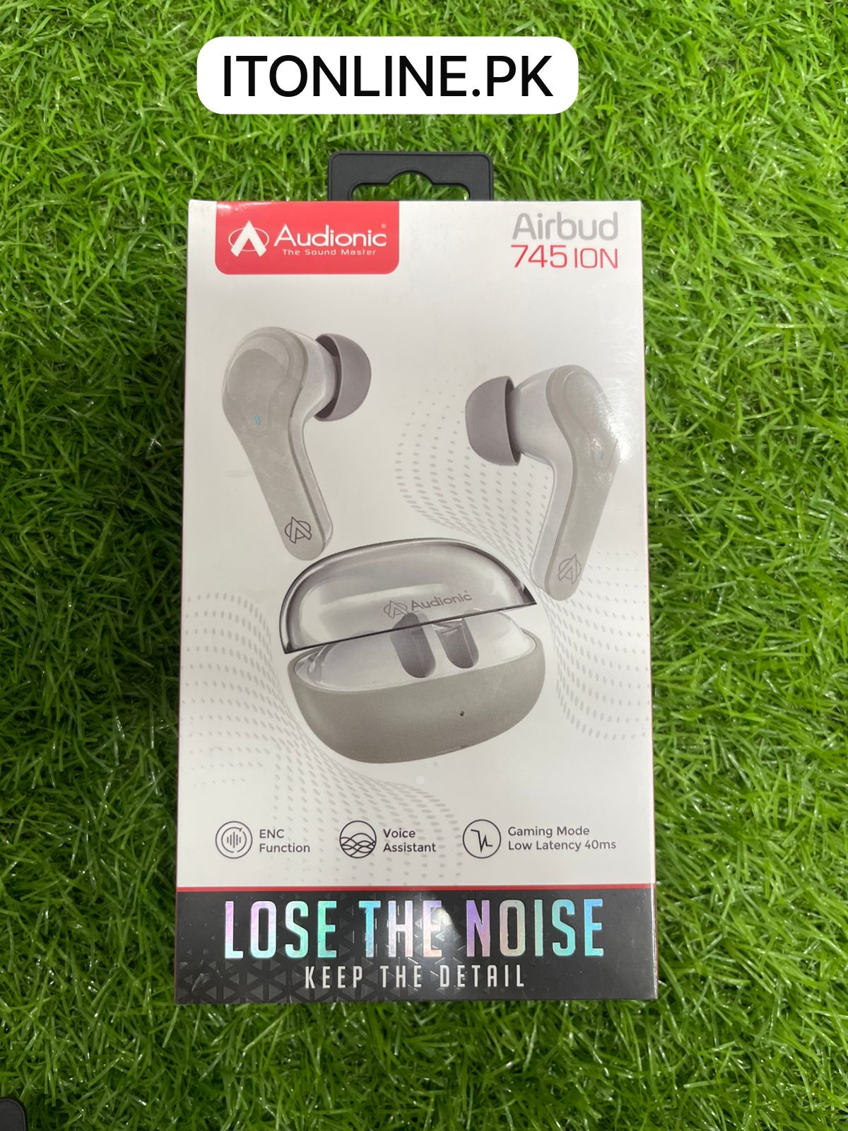 Audionic Airbud 745 ION Silver Wireless Earbuds Price in Pakistan | I.T. STORE Faisalabad