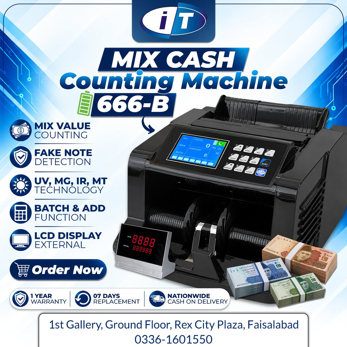 battery backup mix cash counting machine price in rex city faisalabad