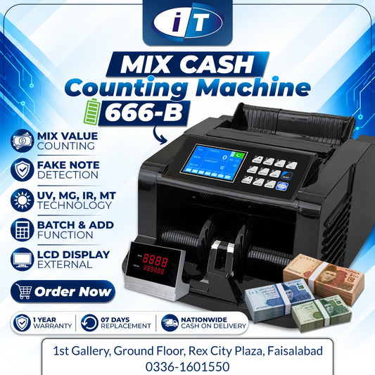 battery backup mix cash counting machine price in rex city faisalabad
