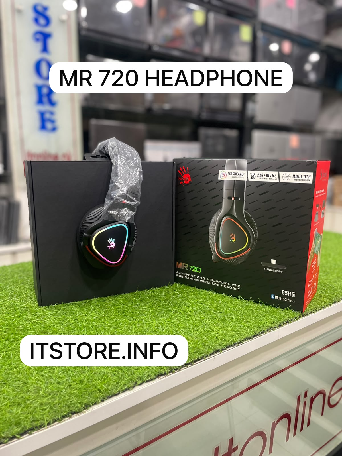 bloody mr720 2.4g wireless gaming headphone price in rex city faisalabad   