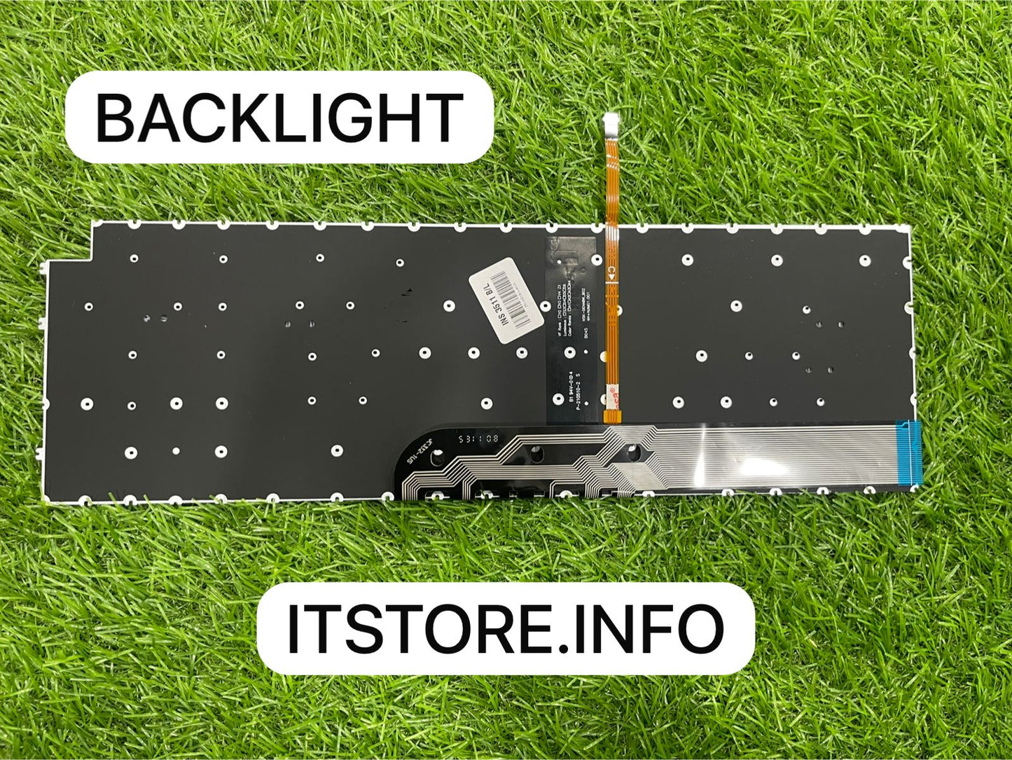 Back view of Dell Latitude 3520 Keyboard showing backlight and data cables