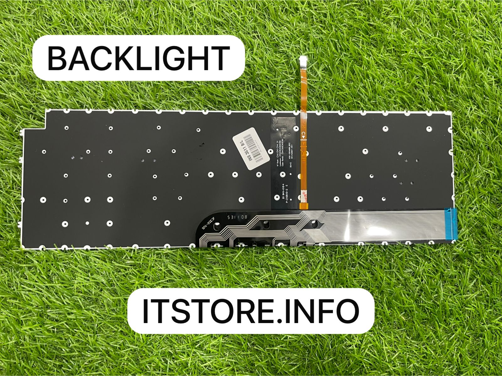 Back view of Dell Latitude 3520 Keyboard showing backlight and data cables