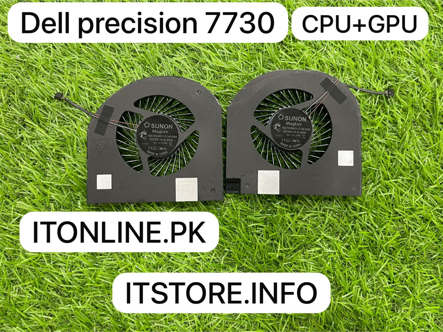 Dell Precision 7730 and 7740 CPU and GPU Cooling Fan Pair 07JV64