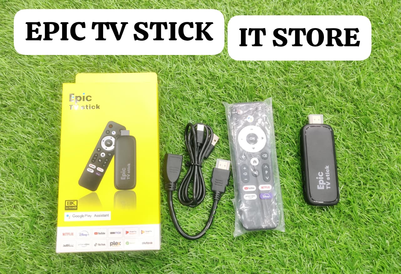 Epic TV Stick Android 14.0 with 4GB RAM 32GB Storage Front View
