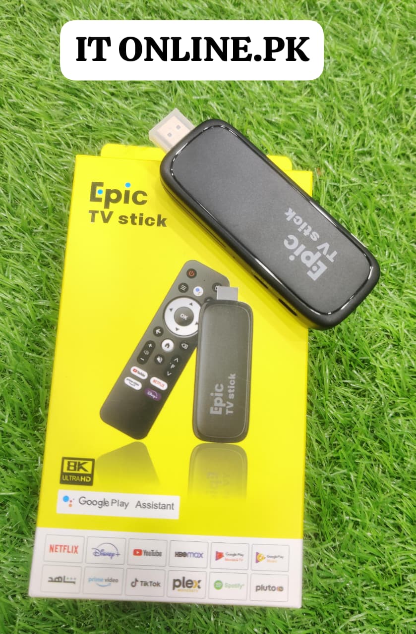 Epic Smart TV Stick with Bluetooth Voice Remote and Google Assistant