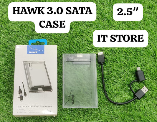 HAWK 2.5 Inch SATA to USB 3.0 External HDD SSD Enclosure Black