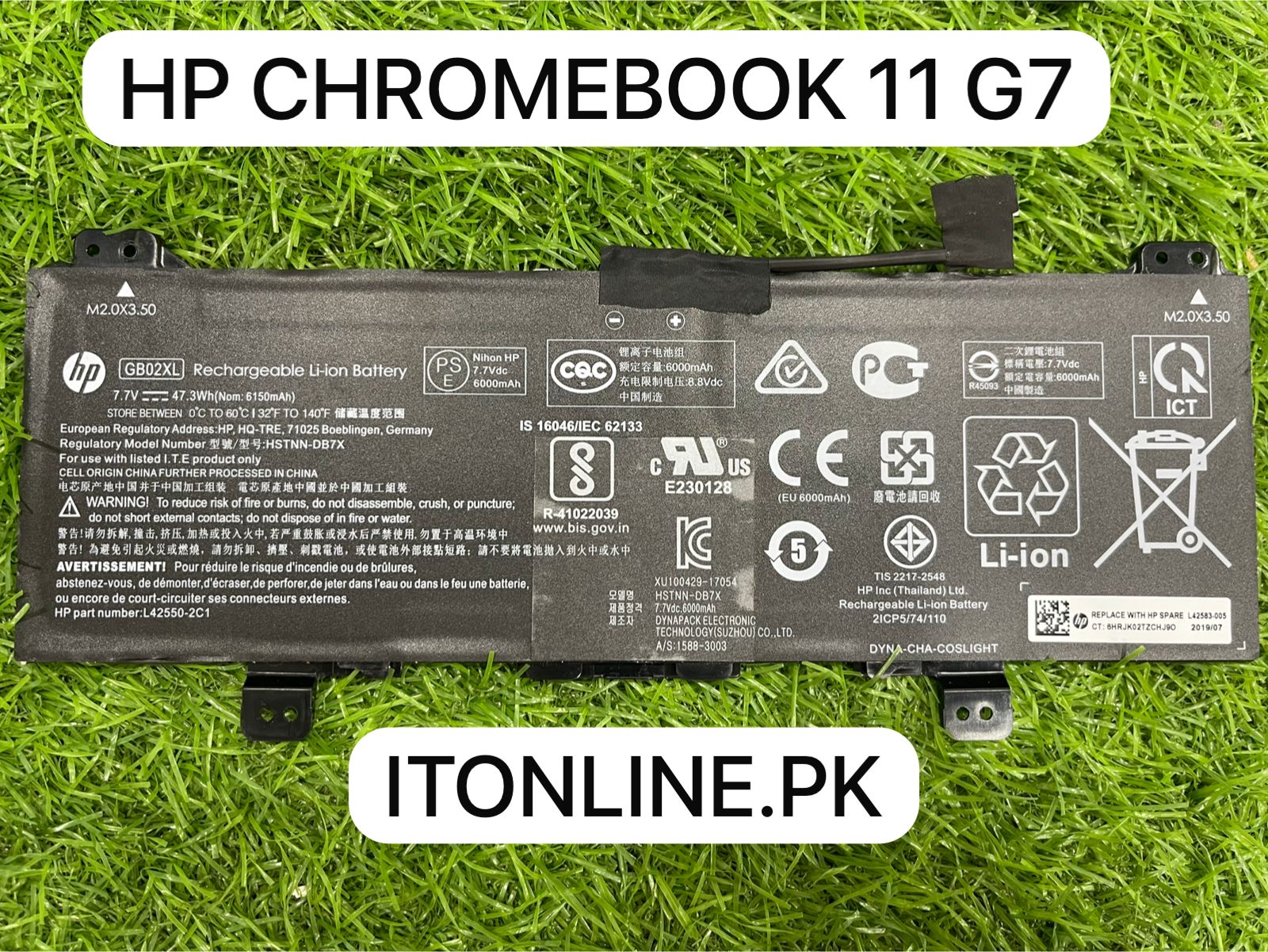 HP Chromebook 11 G7 GB02XL Battery Original Replacement Available at IT STORE Faisalabad
