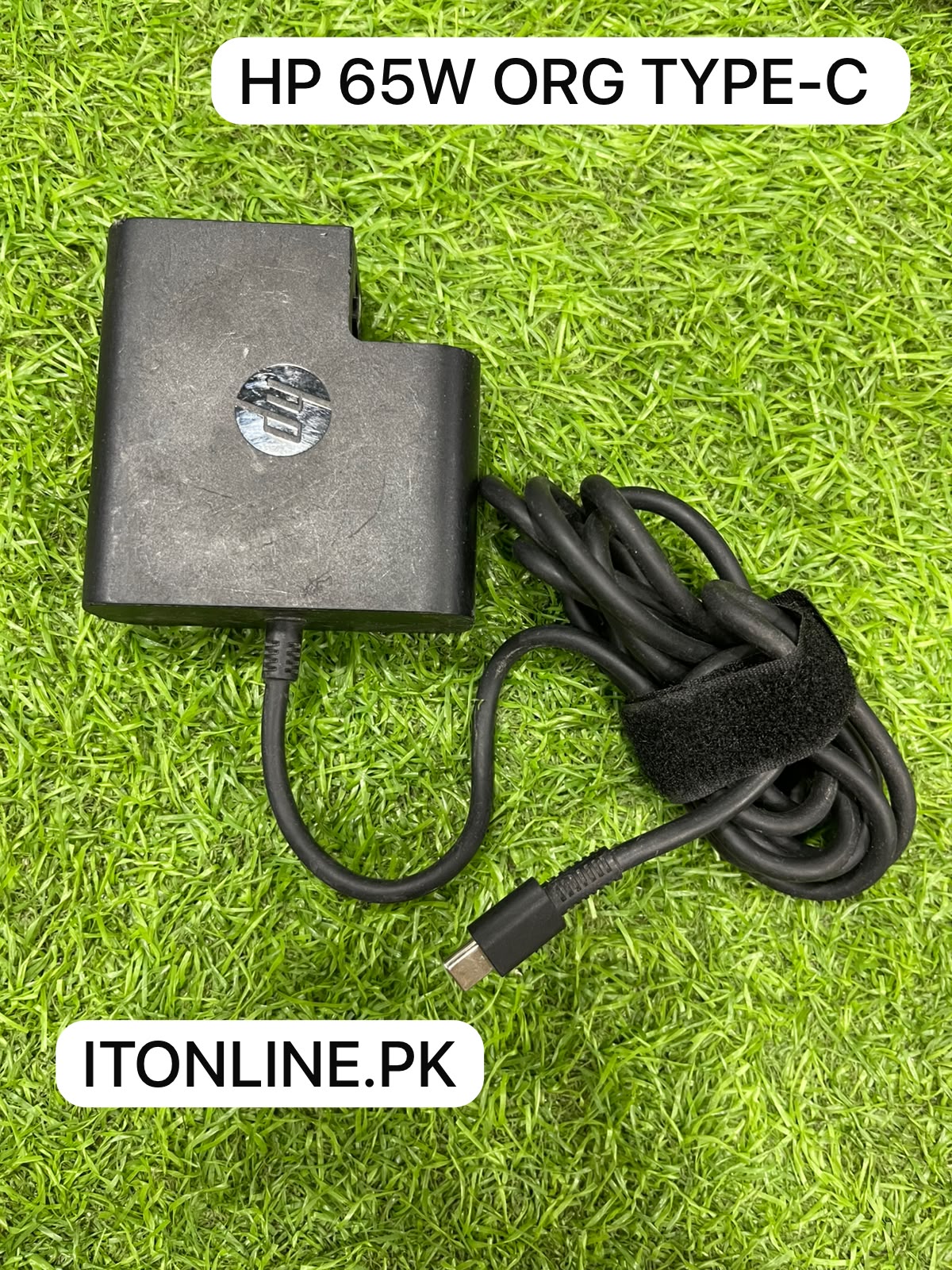 hp 65w type c charger cable connector view itstore info