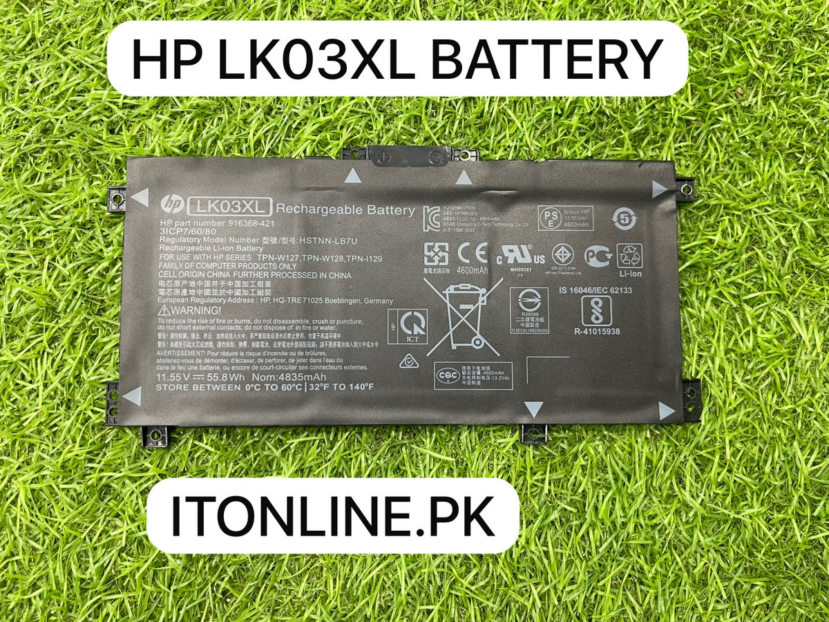 hp lk03xl 55wh laptop battery price in pakistan   