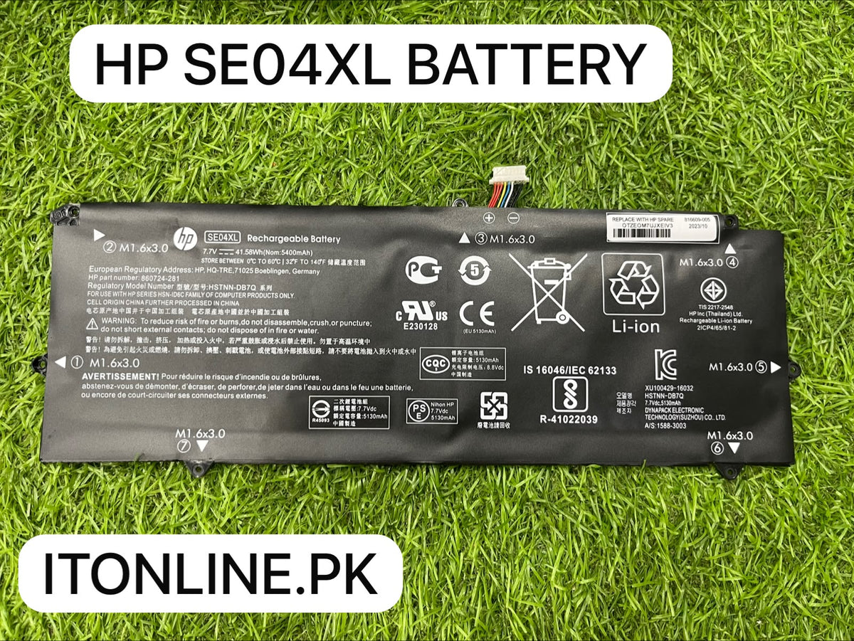 hp se04xl internal replacement battery connector view itstore info