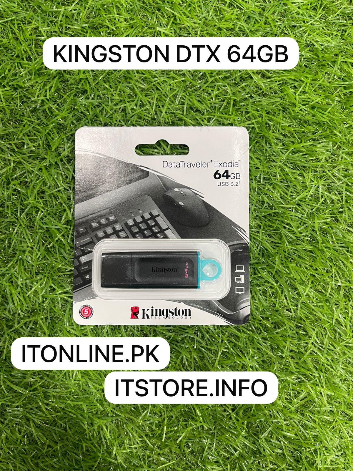 Kingston 64GB Exodia USB Drive / Pen Drive High Speed Storage Price in Pakistan I.T. STORE Faisalabad