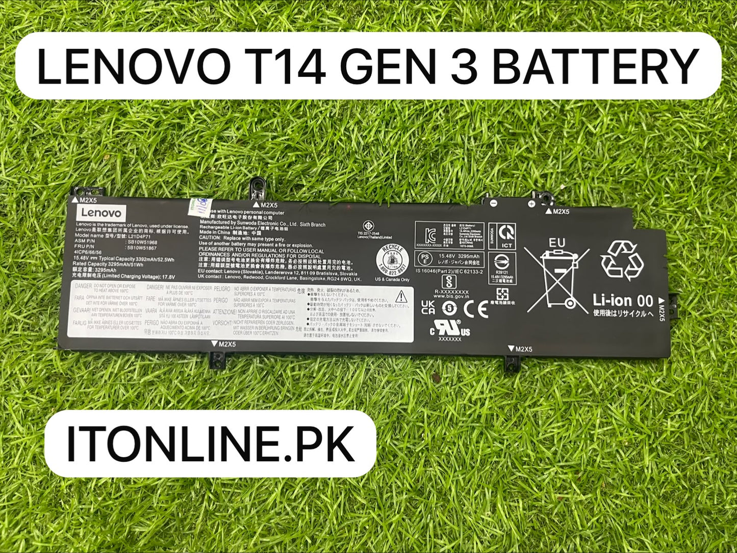 lenovo t14 gen 3 52wh battery sb10w51968 5b10w51867 rexcity faisalabad