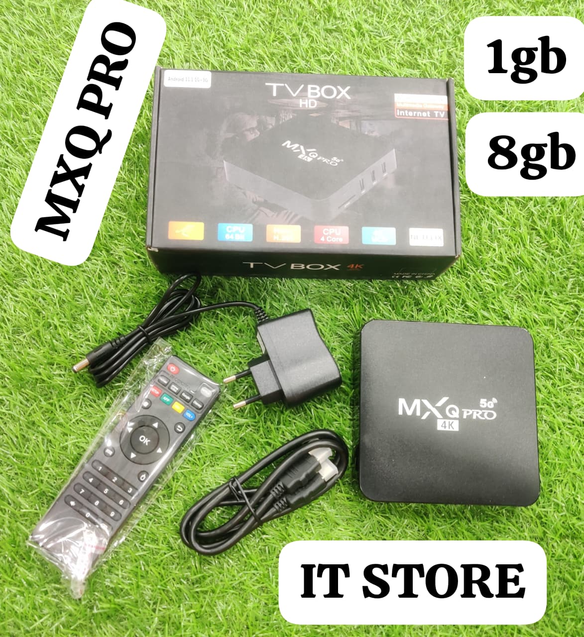 MXQ Pro 4K Android TV Box Smart Media Player Front View