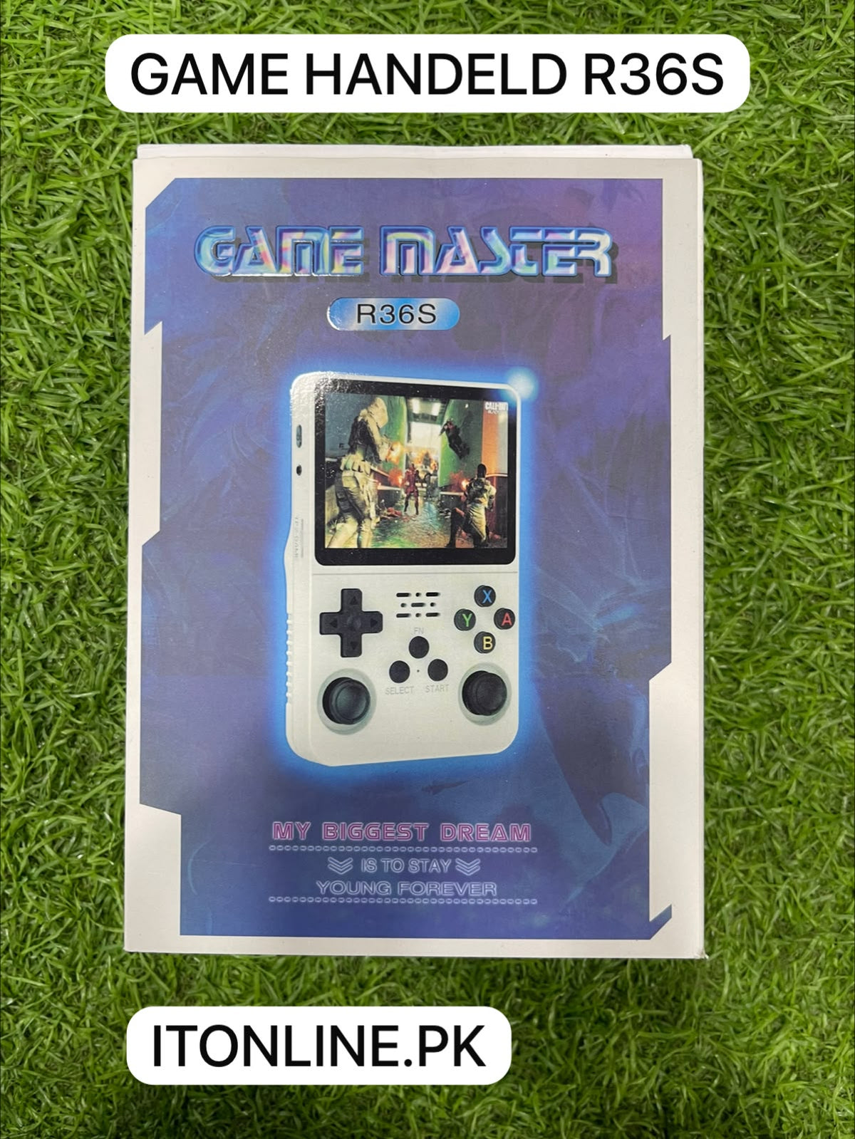 r36s retro gaming console specifications back view itstore info